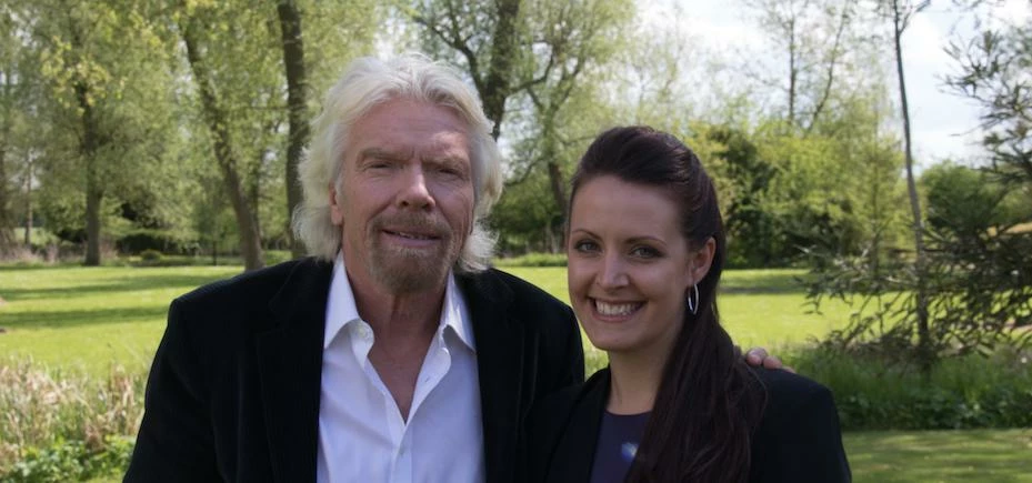 Rainbow Factory managing director Hazel Merlino meets Virgin magnate Richard Branson to discuss her