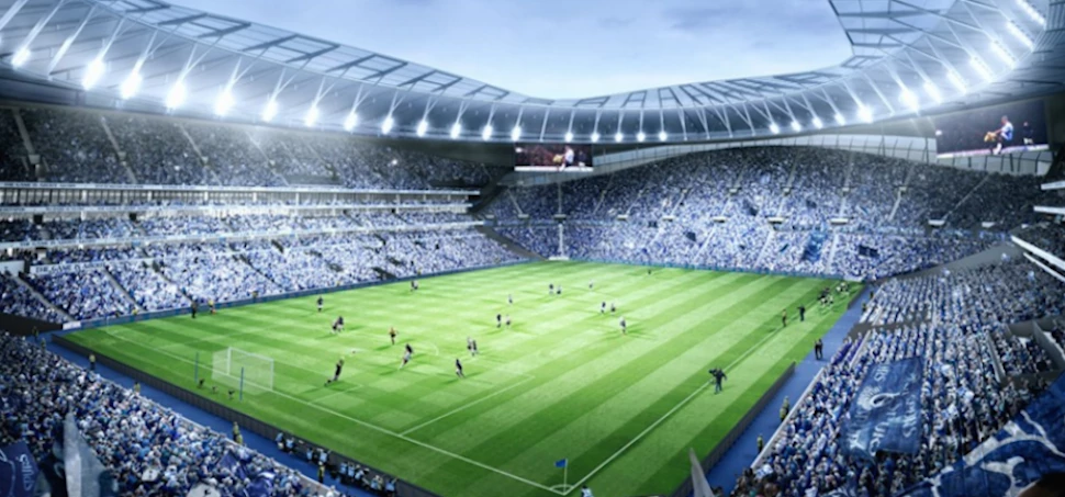 Artist's impression of Tottenham Hotspur's new £850m stadium.