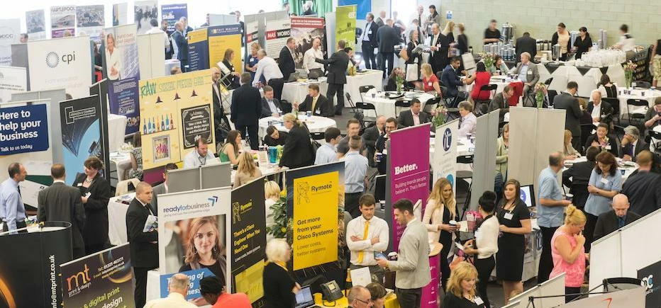 Delegates and exhibitors busy networking at last year's Tees Valley Business Summit