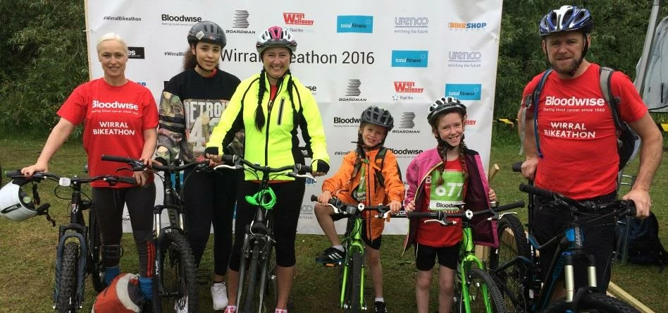 The Bizspace Hooton Business Centre team for the Wirral Bikeathon.