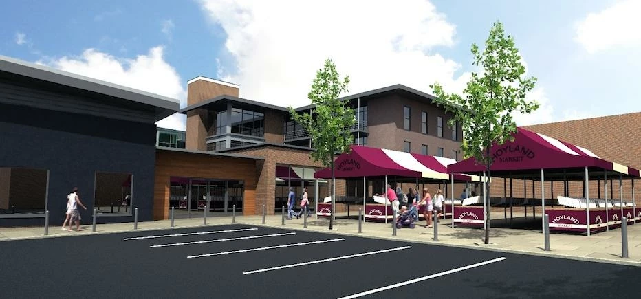 Artist's impressions of the Hoyland project.