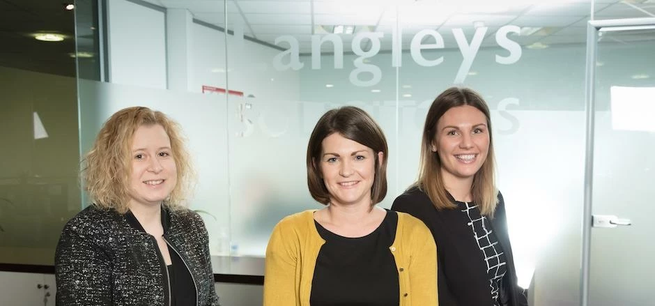 Helen Rundle, Danielle Pope and Hannah Brown, Langleys Solicitors.