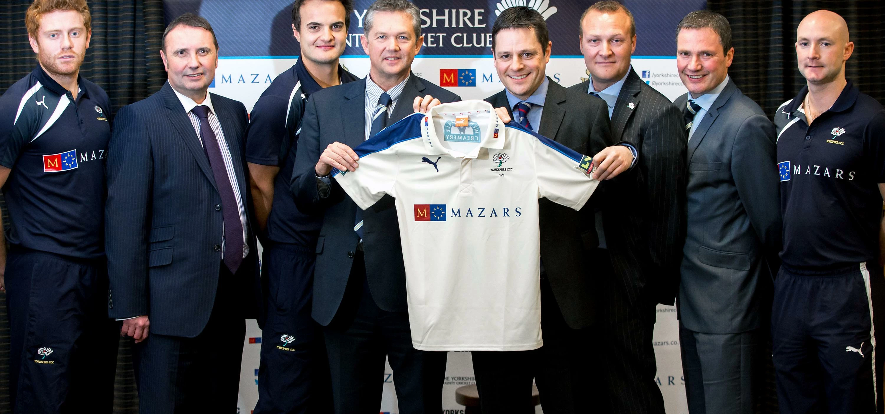Mazars with the Yorkshire County Cricket team 