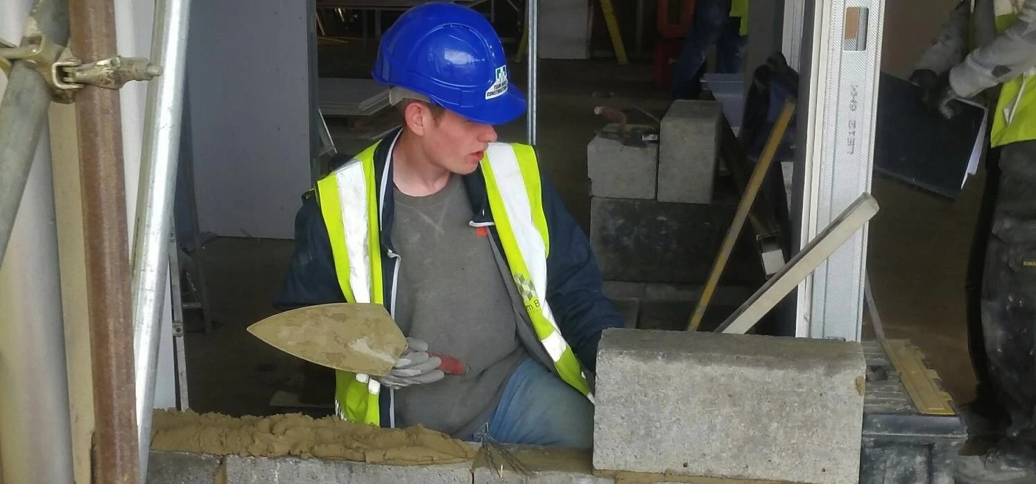 NCT Skills Apprentice on site with Team Build