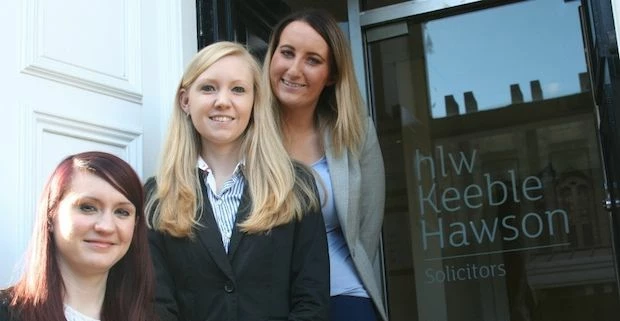 Stephanie Whatmore, Amy Wakefield and Katrina Hennessy of hlw Keeble Hawson