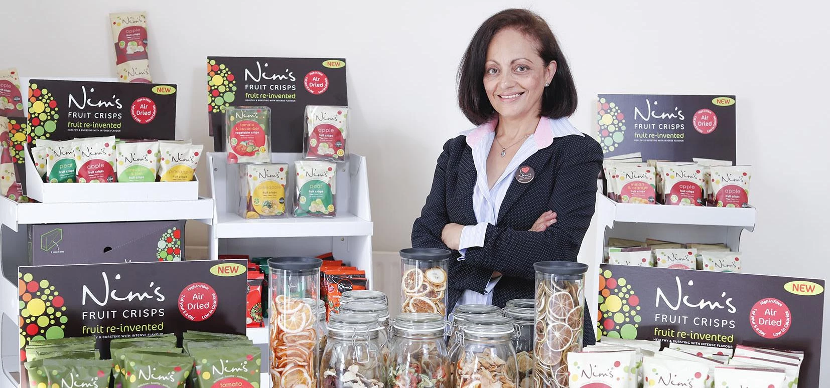 Nimisha Raja, owner of Nim's Fruit Crisps 