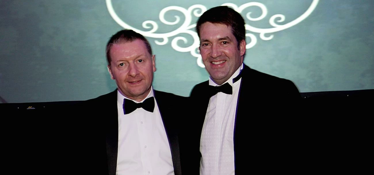 L-R: Haydock Finance's credit and risk director, Ian Barr, with MD Steve Worrall