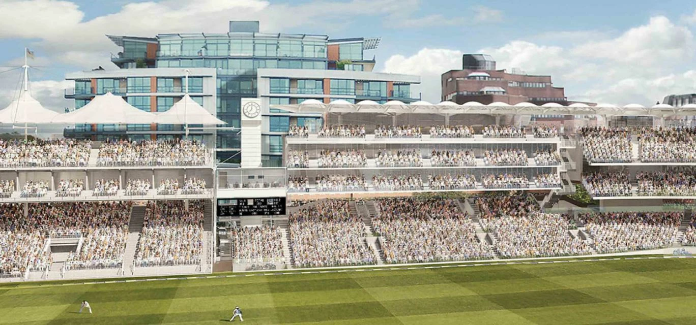 CGI of the ground's new seating