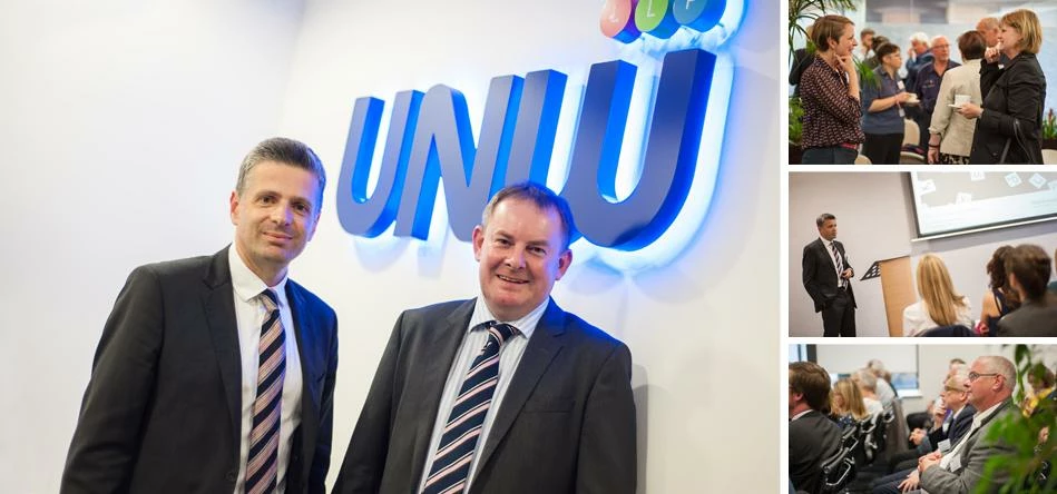 James Garbutt of Rathbones (left), with Mark Hetherington, VAT Partner at UNW (right)