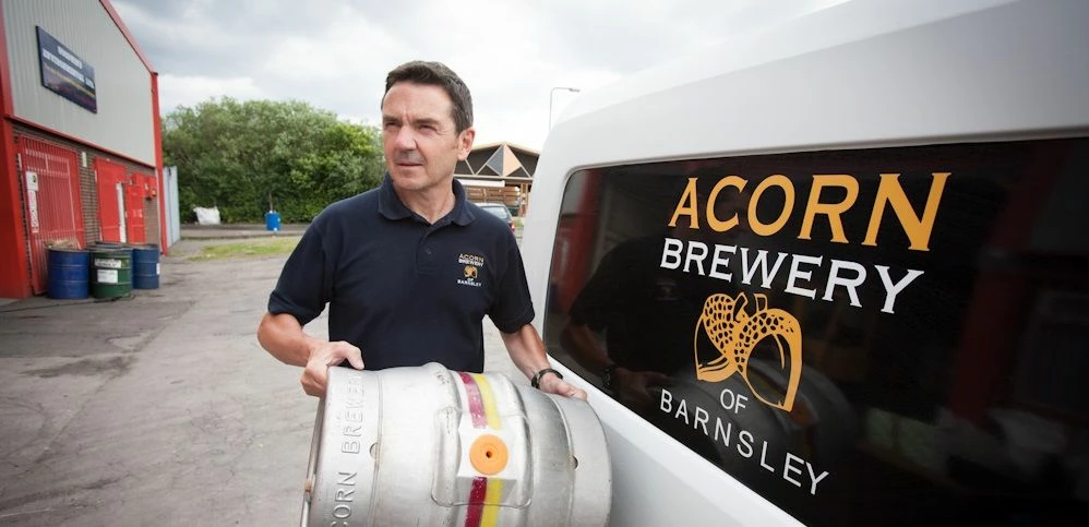 David Broadhead outside the Acorn brewery