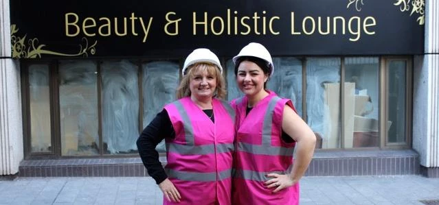 Karen and Lisa Graham outside the new Beauty & Holistic Lounge 