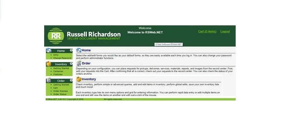 Russell Richardson customer portal