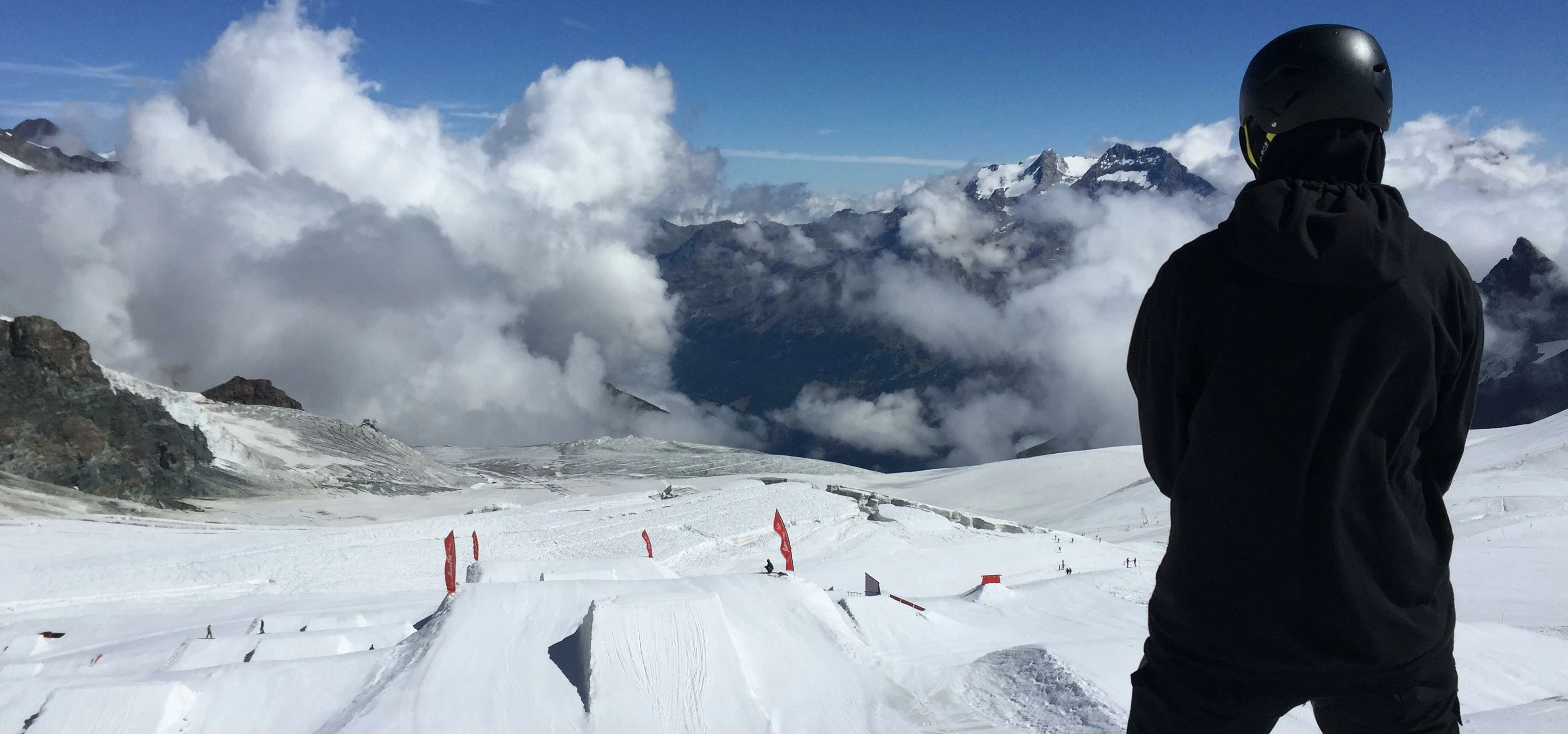 Fin Bremner Training in Saas Fee Over the Summer