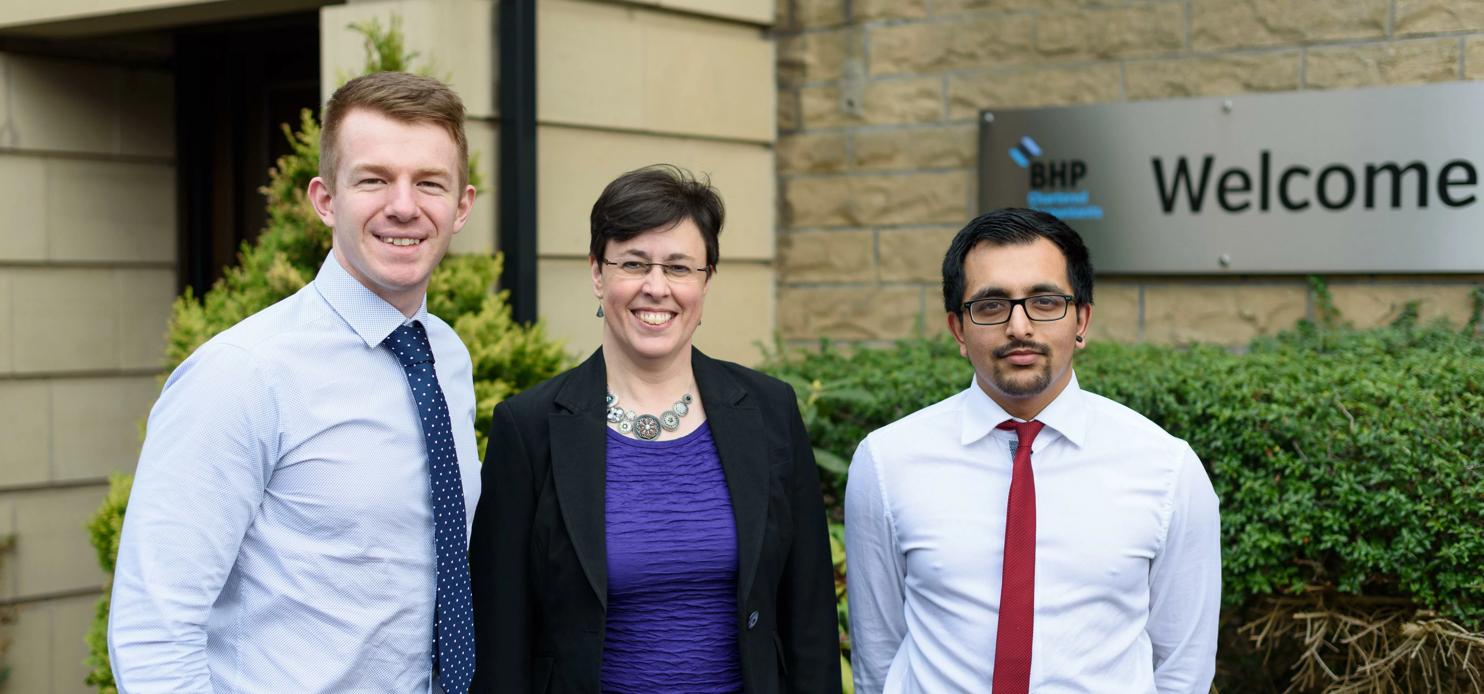  Ben Szoke, Kirsty Swinburn and Adam Zaman from BHP Chartered Accountants. 