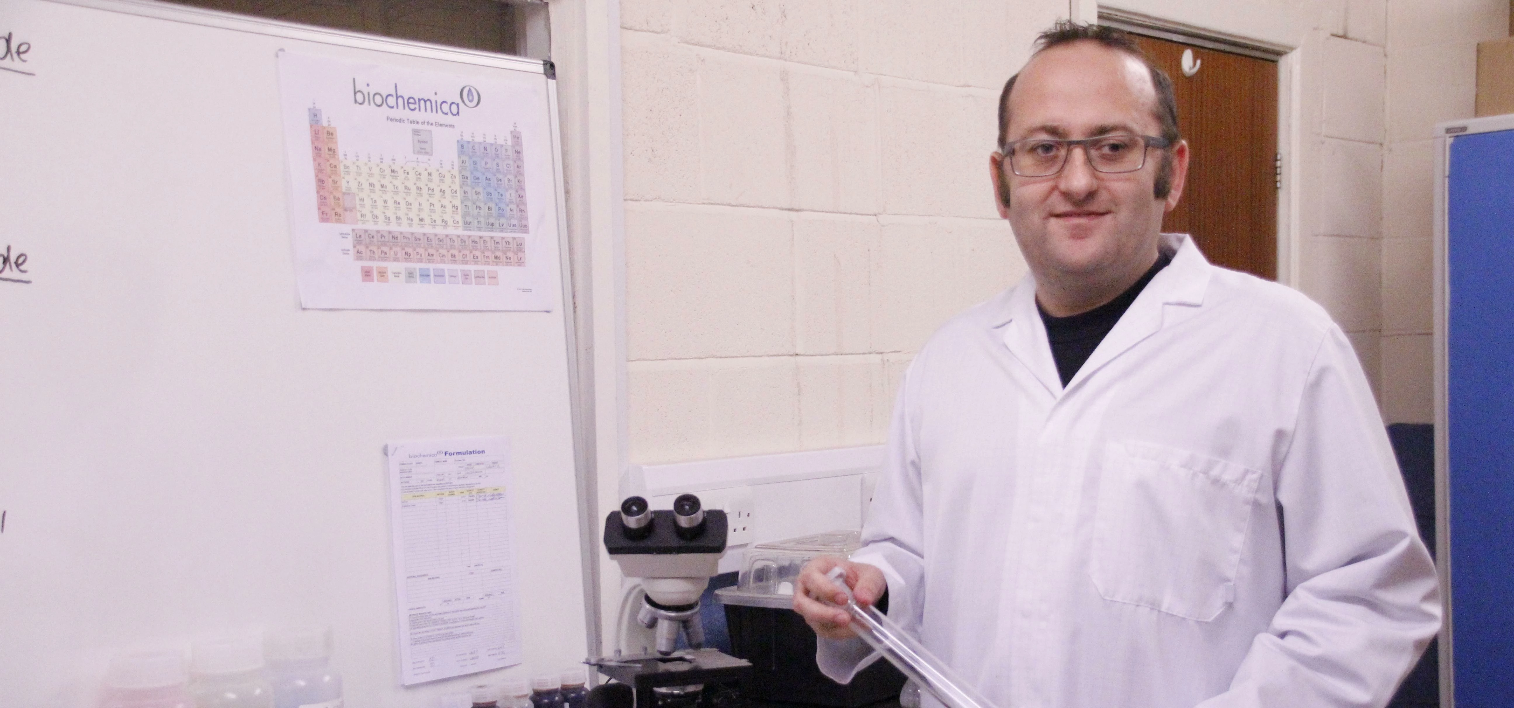 Managing Director at Biochemica UK, Dave Ruddy is seeking an apprentice to follow in his footsteps 