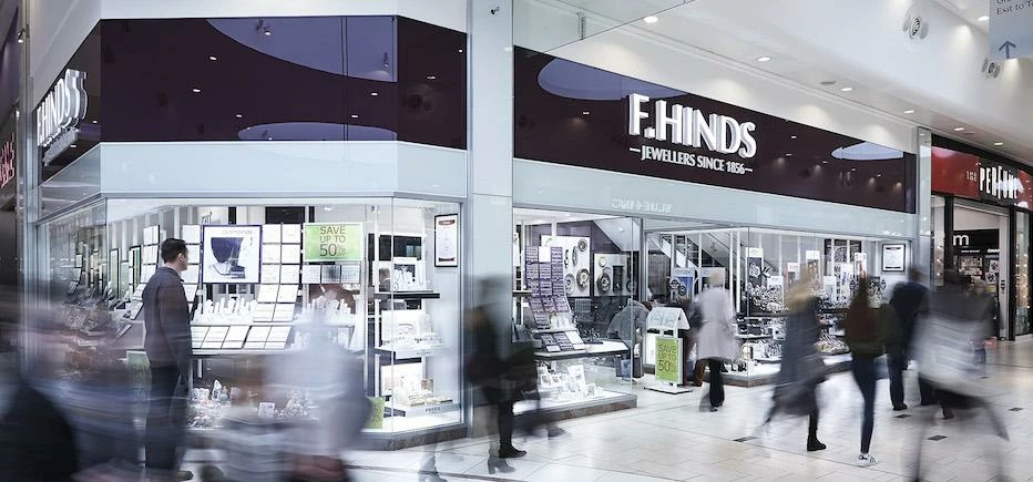 F. Hinds recently opened a new 1,100 sq ft store at Frenchgate. 