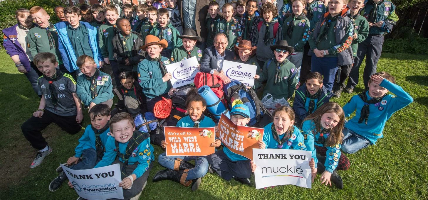 Muckle LLP helped scouts in the West End of Newcastle to attend the four day Marra Camp