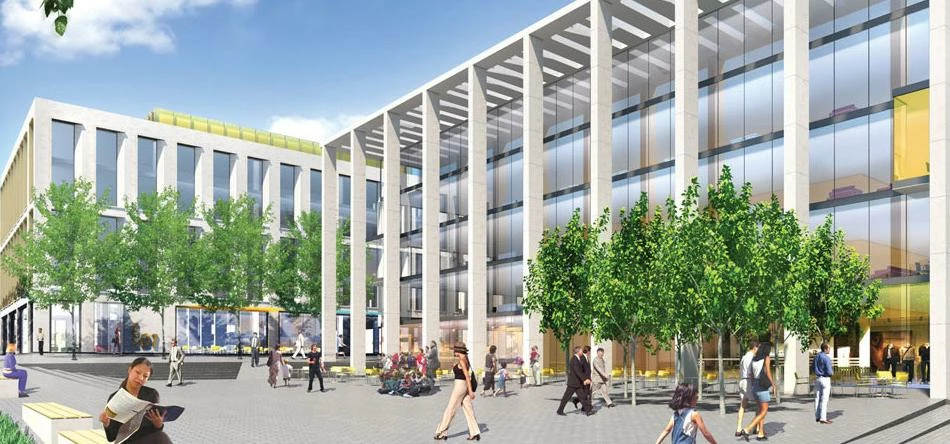 CGI of Ashford's Commercial Quarter