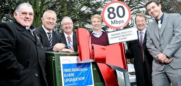 Ian Lavery, MP, visits Coopies Lane Industrial Estate to find out why better broadband is good for b