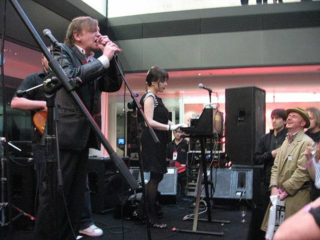 The Fall gig at art show - Bloomberg Space, London by Commonorgarden http://www.flickr.com/photos/co