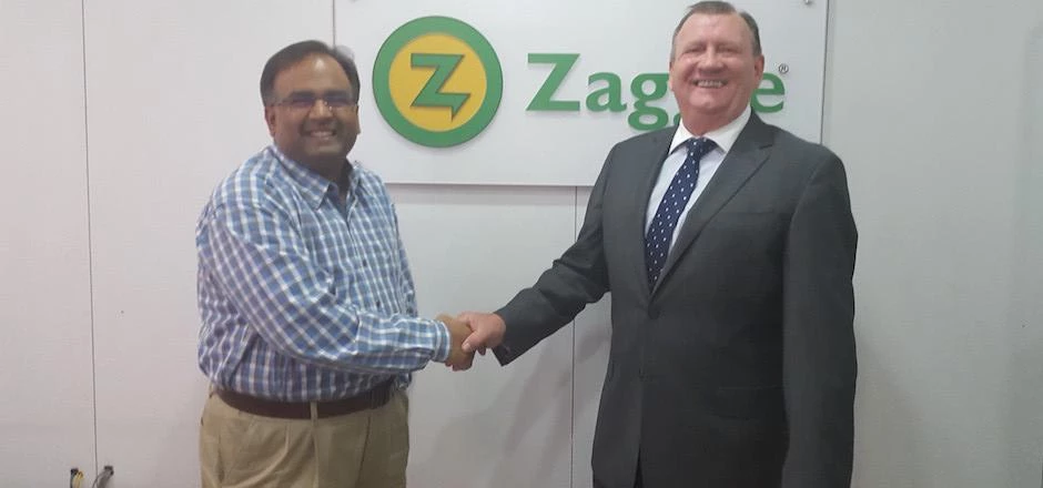 CEO of STY Colin Eglington meets with Zaggle CEO Avinash Godkhindi