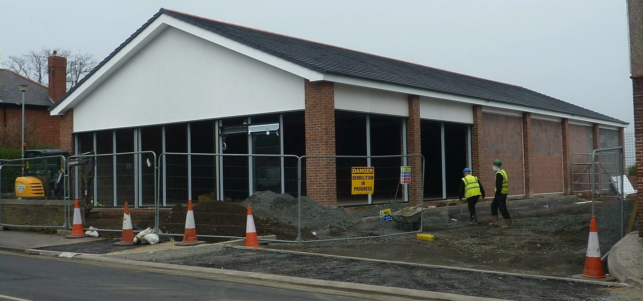 The Co-op, Morpeth during construction last year, which was project managed by Silverstone.