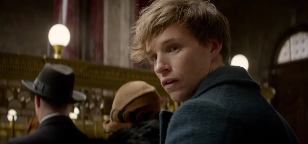 Eddie Redmayne in Fantastic Beasts and Where to Find Them. Image: Warner Bros. Pictures - YouTube 