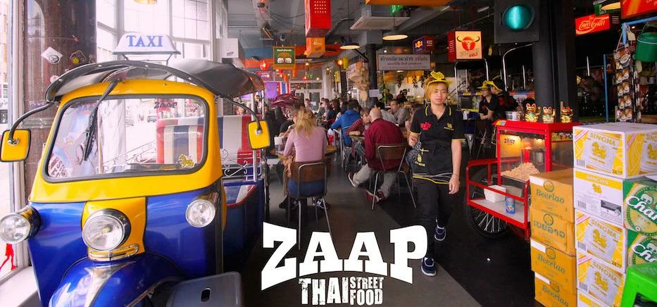 Thai street food brand Zaap in Leeds. 