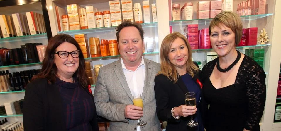 (From L-R) L’Oréal Professionnel's Val Bell, Barrie Watson & Wendy Frame with House of Savannah owne