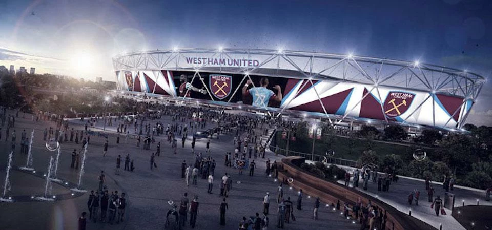 Artist's impression of West Ham's stadium wrap at the Olympic Park.