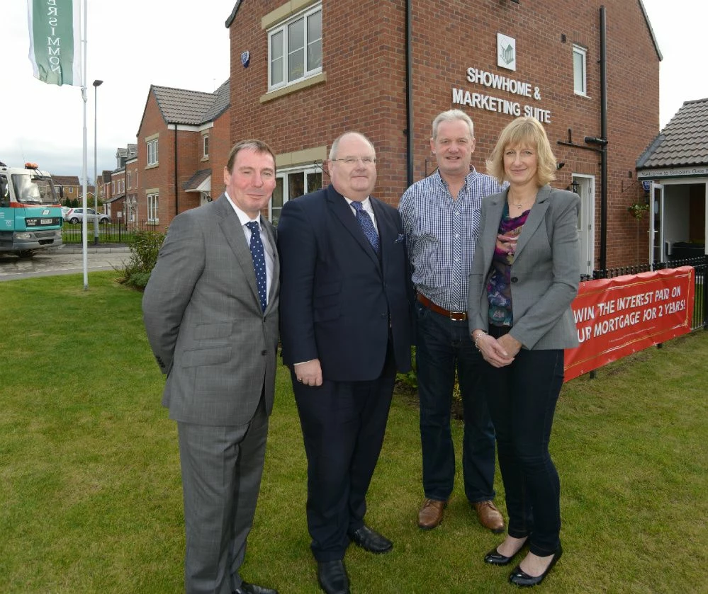 Persimmon Homes West Yorkshire’s managing director, Wayne Gradwell and Eric Pickles MP meet Help to 