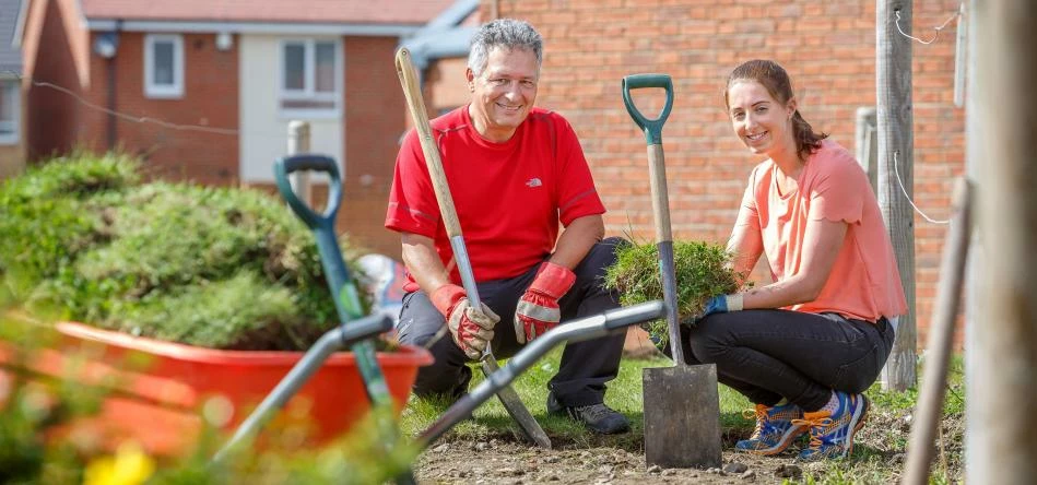 Clearing the turf - Phil Steele, general manager, intu Eldon Square and Clare Cannon, community mana