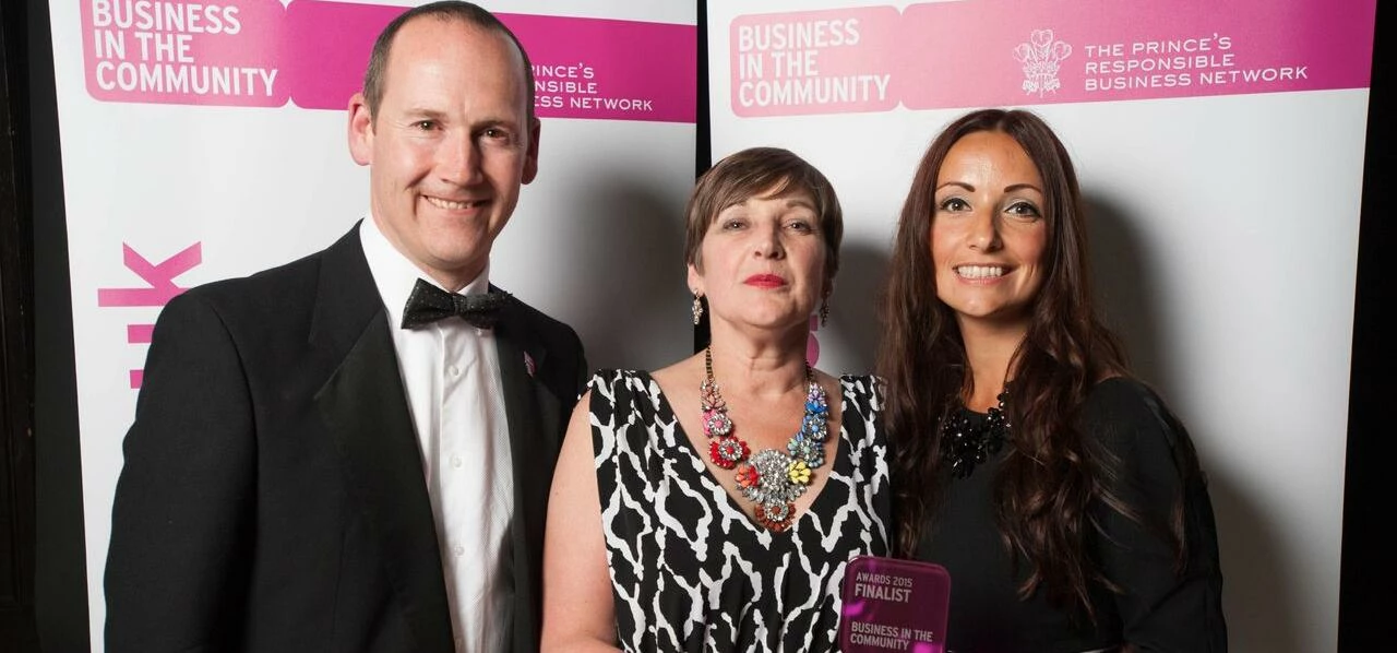 Responsible Business excellence: L to R: Richard Hutton Chair of the BITC North East regional adviso