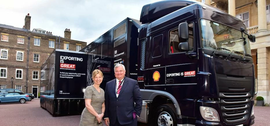 UKTI chief executive Catherine Raines with trade and investment minister Lord Price. 