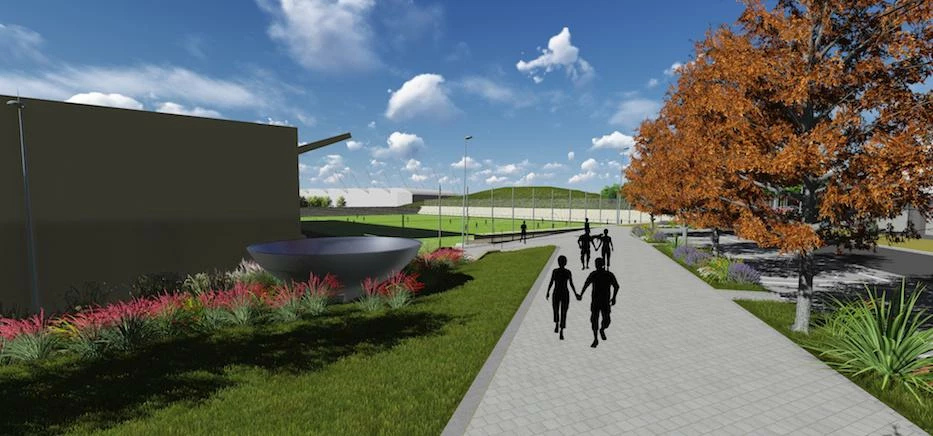 An artist’s impression of the Olympic Legacy Park, photo CREDIT ARES Landscape Architects.