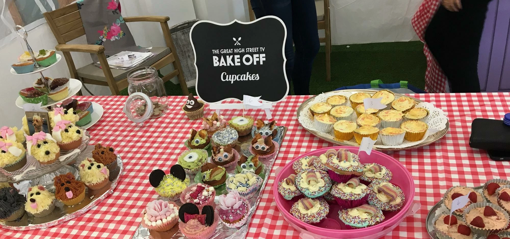 A selection of the delicious treats for sale at the High Street TV Bake Off