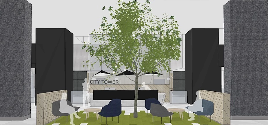 City Tower, based in Piccadilly Gardens will have its ground floor and reception area refurbished.