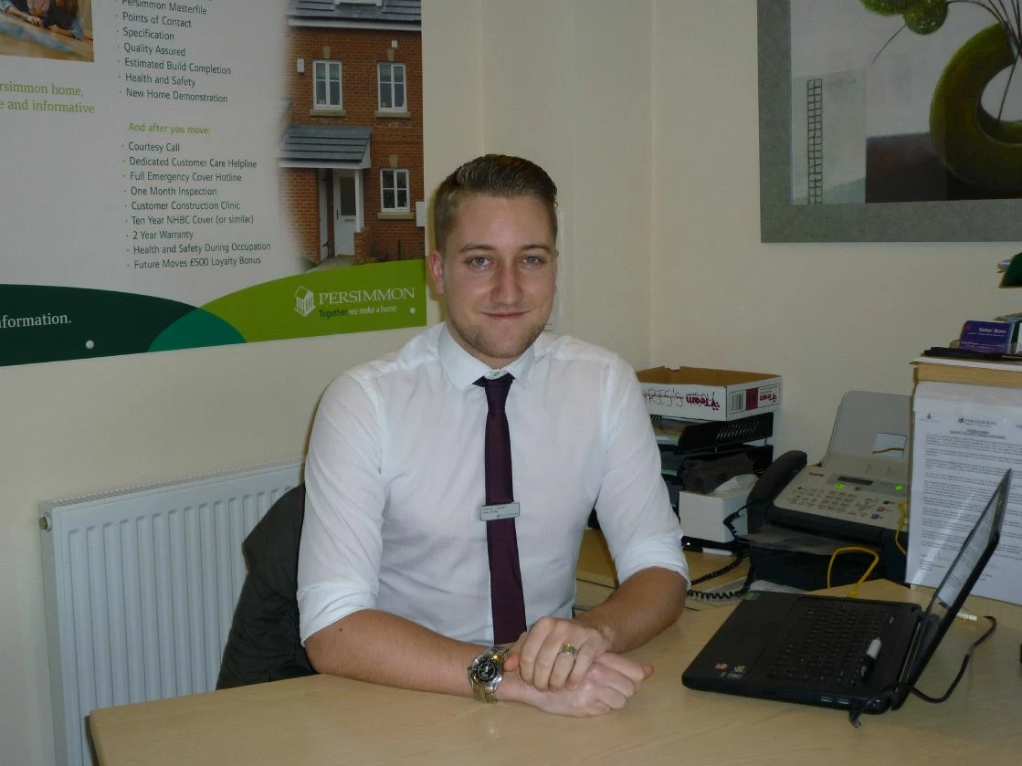 Nathan Leonard, sales advisor at Persimmon Homes Waterside development in Louth