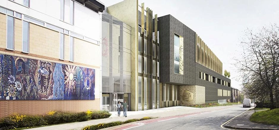 CGI of Leeds College of Art's £14m expansion.