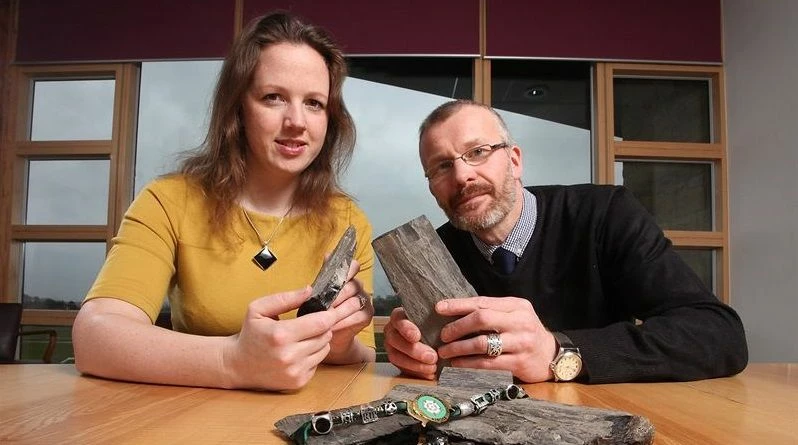 Charlotte Russell of the Yorkshire Agricultural Society with Matt Hatch of W Hamond, The Original Wh