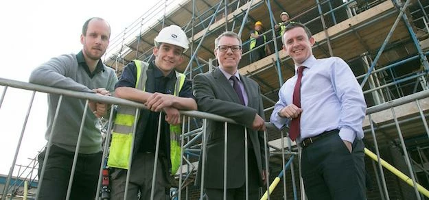 Left to right: Nick Harrison, Quantity Surveyor and Dancy Percea, Apprentice of Ashbrook Constructio