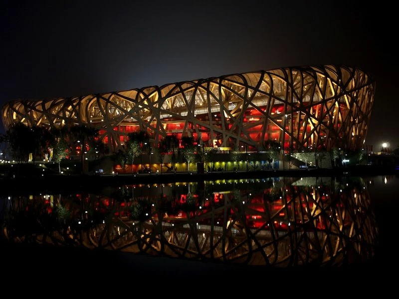 Birds Nest at night