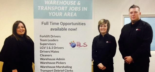 From L-R : Adele Nolan (National Operations Manager), Claire Binns (On Site Account Co-Ordinator), H