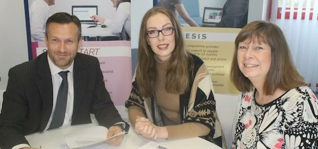 BBIC Open Day James Herbert with entrepreneur Victoria Price and Jacqui Price