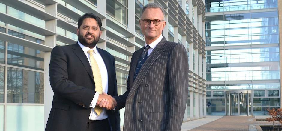 Adrian Hill, Director, Highbridge Properties & Sim Khatkar of Bray Fox Smith at Cobalt 23