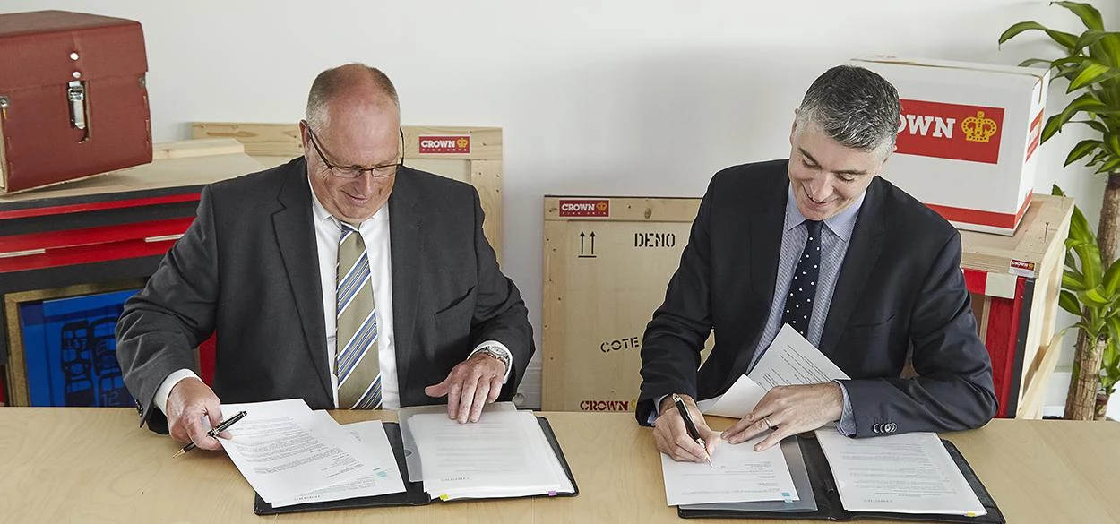 Fred Weijgertse, Managing Director at Crown Fine Art (left) and Steve Phipps, Director of Christie’s