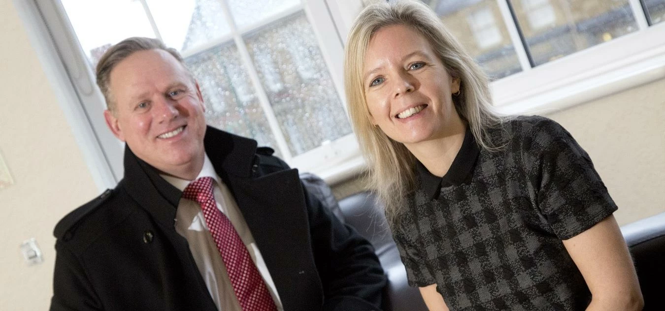 Managing director Darren Taylor and new manager Joanne Othen