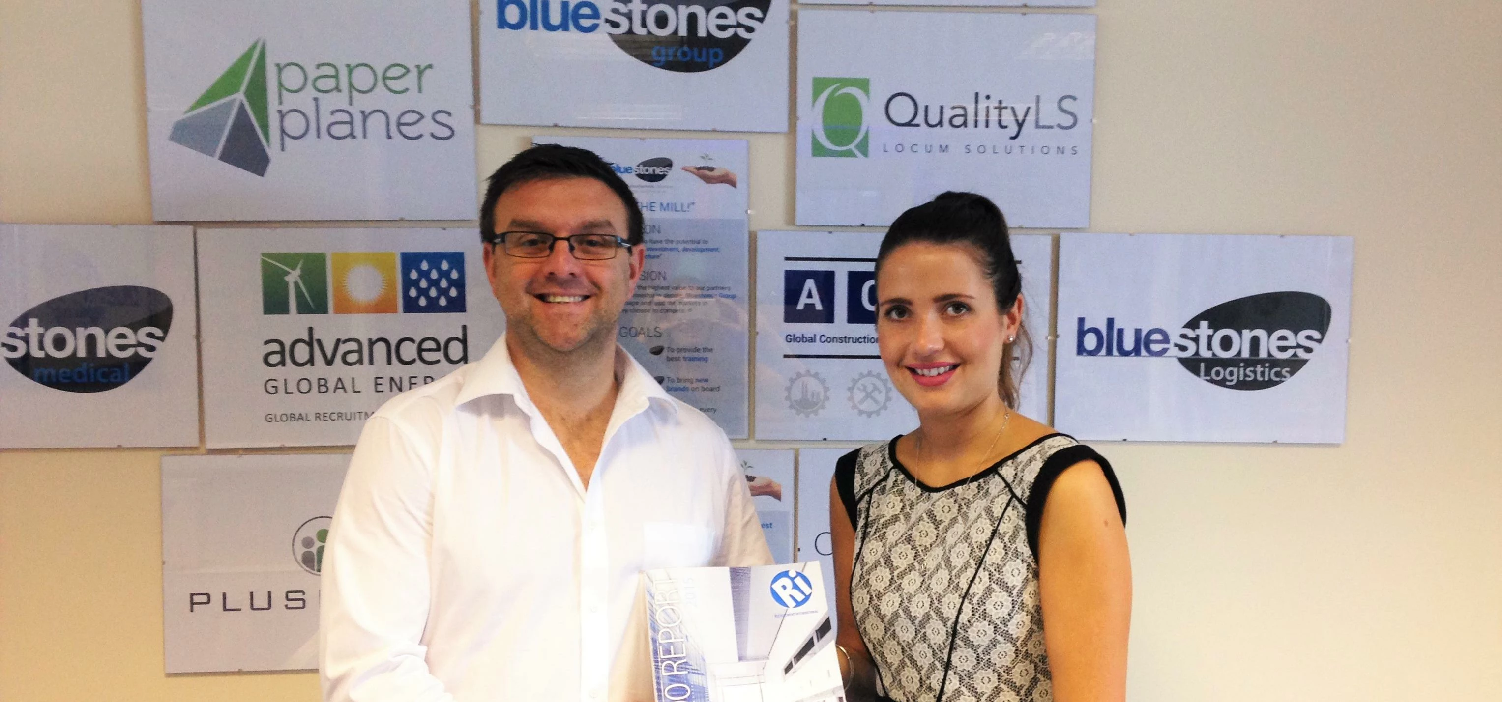 Operations Director Steven Conway with HR Manager Tasmin Withey