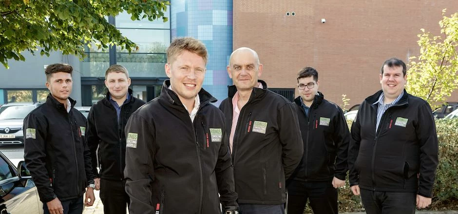 The team at Ridings: George Henderson, Tom Hammersley, Liam Beardshaw, Ian Grimwood, Nathan Bentley