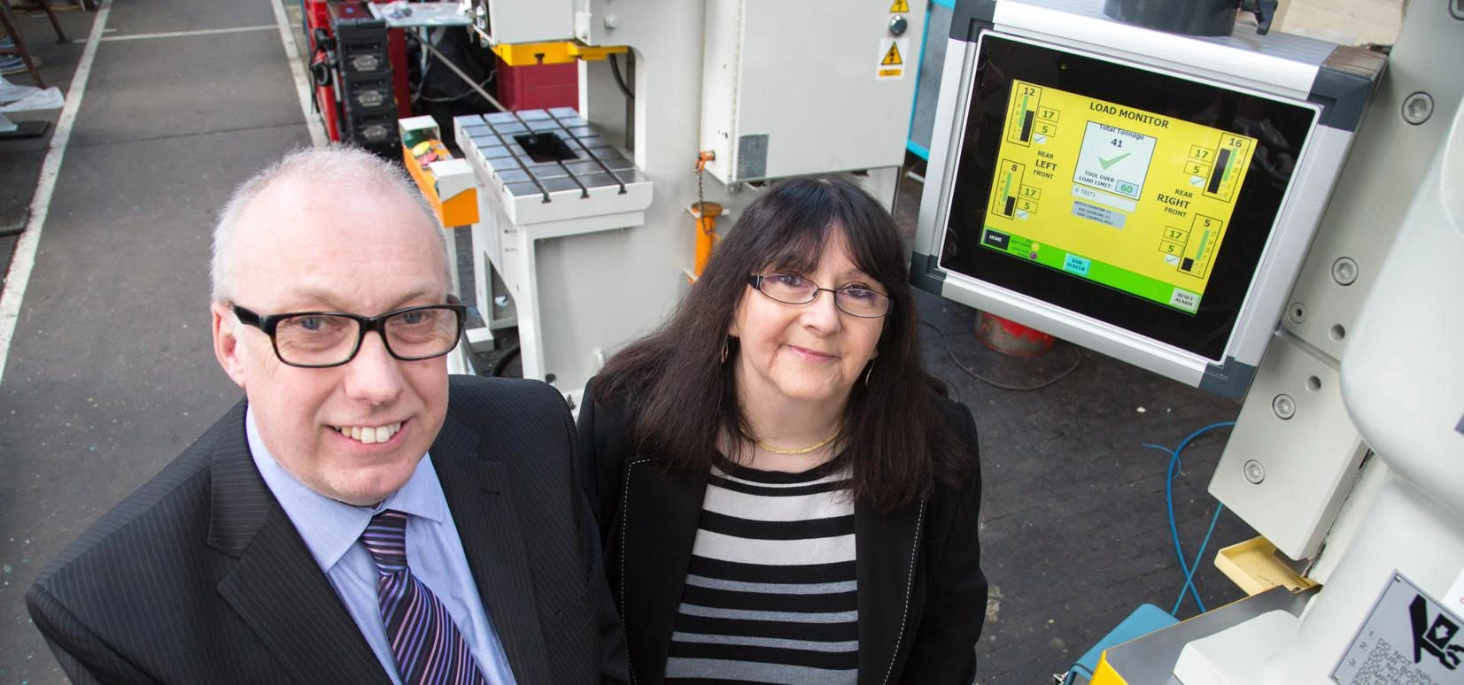 (l-r) Kevin Gardner and Michelle Hall (both Titan Monitoring Systems) 